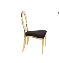 Image 2 of Black and gold Luxury Chair 