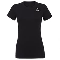 Image 1 of woman's black tee