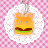 Mofurun Burger Keychain