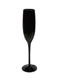 Black champagne glass