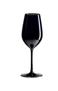 Black wine glass