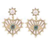 Image 1 of White Rebecca Earrings