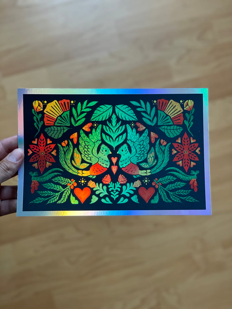 Image of Quetzales - Limited Edition Holographic Print