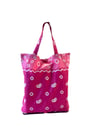 Foldable Batik Tote - Mini Tie Dye/ Jumputan - Pink