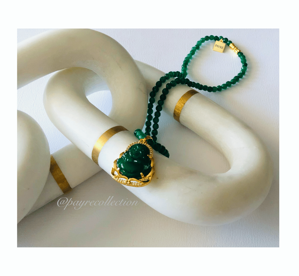 Image of BUDDHA BEADED NECKLACE 