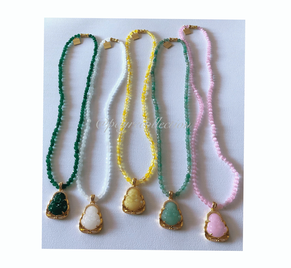 Image of BUDDHA BEADED NECKLACE 