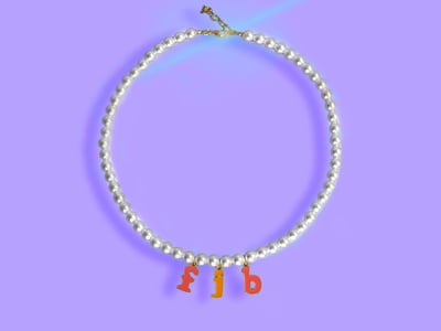 Image of 'You Go, Pearl!' FJB Necklace