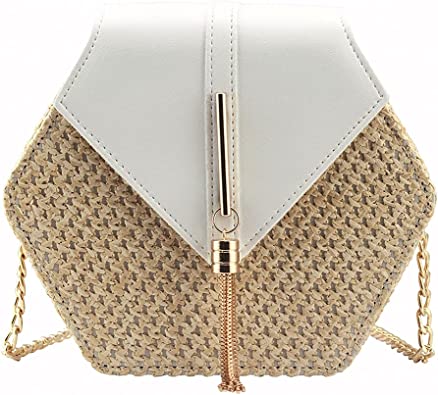 Image of Women's Crossbody Bag Cute Straw Shoulder Bag