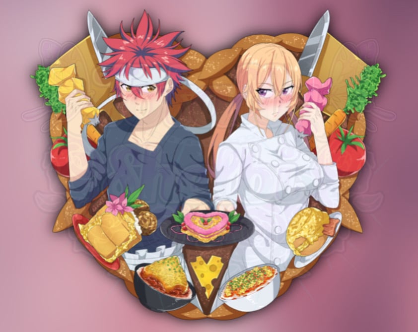 Food Couple Art Print