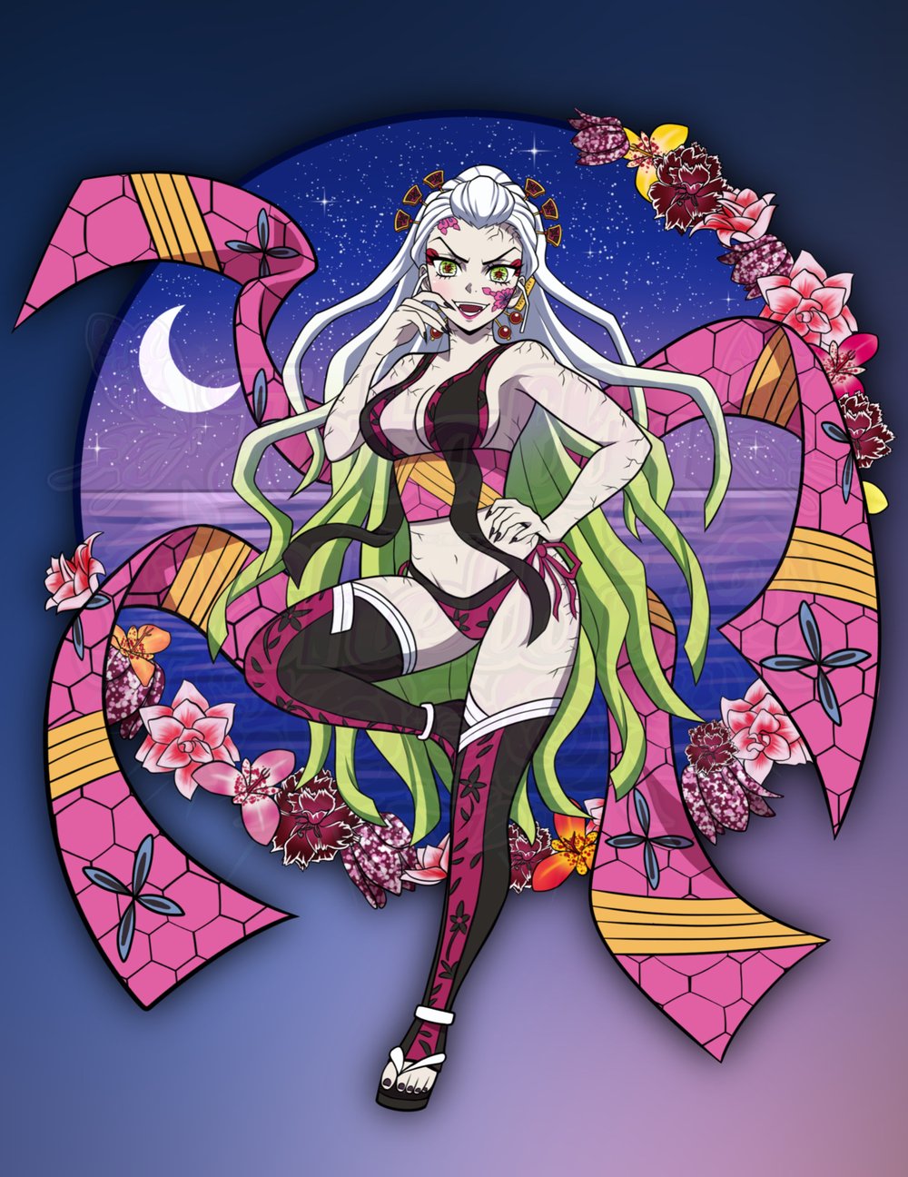 Oiran Gradient Art Print