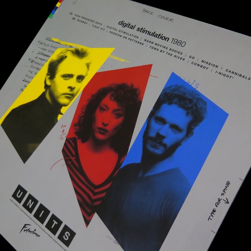 Image of <h4>UNITS</h4><h5>Digital Stimulation LP+CD</h5><h6>Blue Pulse Vinyl</h6>