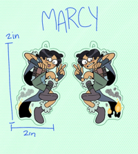 2in x 2in Double Sided Marcy Charm