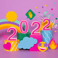Image 1 of Affiche "Happy 2022"