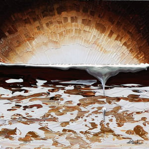 Image of Sunburst in Brown 7911 - Original Painting
