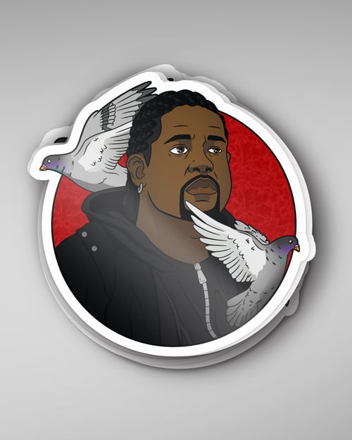 Image of Ghost Dog (Pin & Sticker) by Anthony Respect