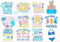 Image 3 of The Ocean Made Me Salty - Beach Bachelorette/Seasonal Gift Lip Balm Sampler Box