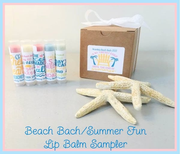 Image of The Ocean Made Me Salty - Beach Bachelorette/Seasonal Gift Lip Balm Sampler Box