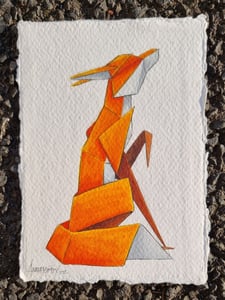 Image of "Bin Dog #10" original watercolour