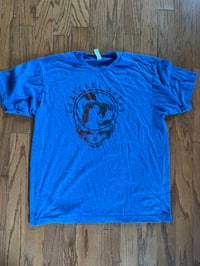 Image 2 of Heather Blue T-Shirt w/ Ombre Stealie