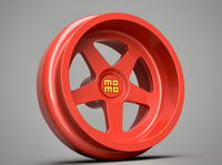 Image 1 of 1/64 scale Momo 5-spoke wheels 8mm dia