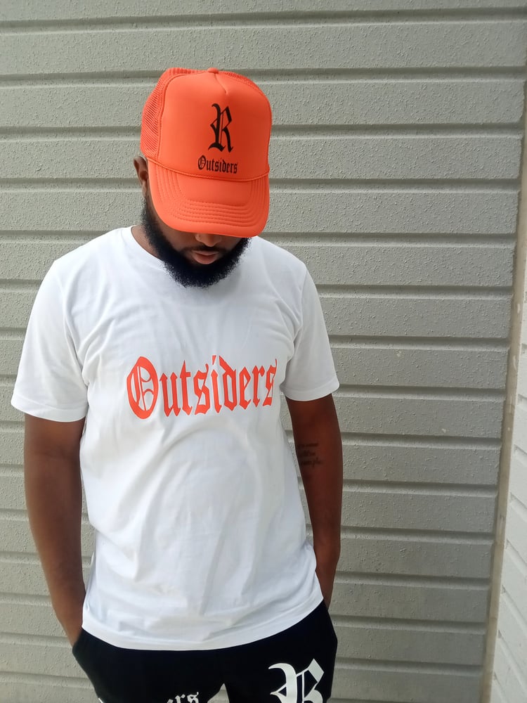 Image of Rebel Outsiders " Orange " Trucker Hats 