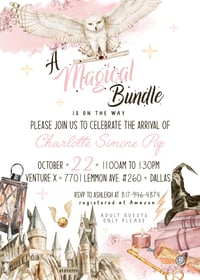 Magical Bundle Baby Shower Invitation