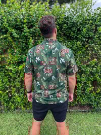 Image 3 of Tipsy  Kodama Aloha Shirt  - Green