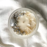 Image 1 of Full Moon Rainbow Moonstone Crystal Infused Candle