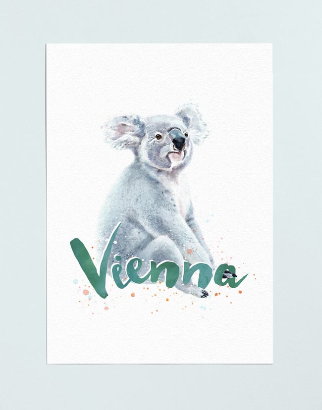 PERSONALISED NAME PRINT - KOALA