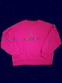 Image 1 of Paris hot pink sweatshirt