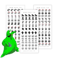 Image 1 of NIGHTMARE BEFORE CHRISTMAS NAIL DECALS