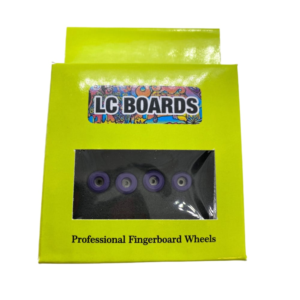 LC BOARDS FINGERBOARD URETHANE STREET WHEELS PURPLE