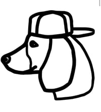 Image 1 of Beagle with Hat Decal