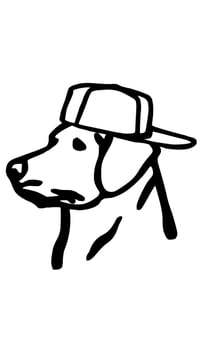 Image 1 of Lab with Hat Decal