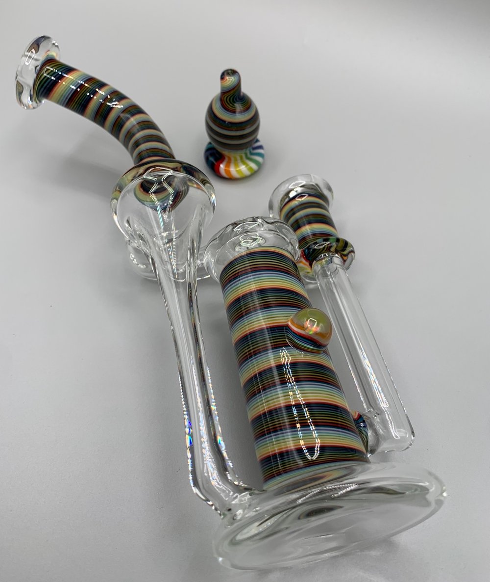 Black Rainbow Love Spiral Cycler