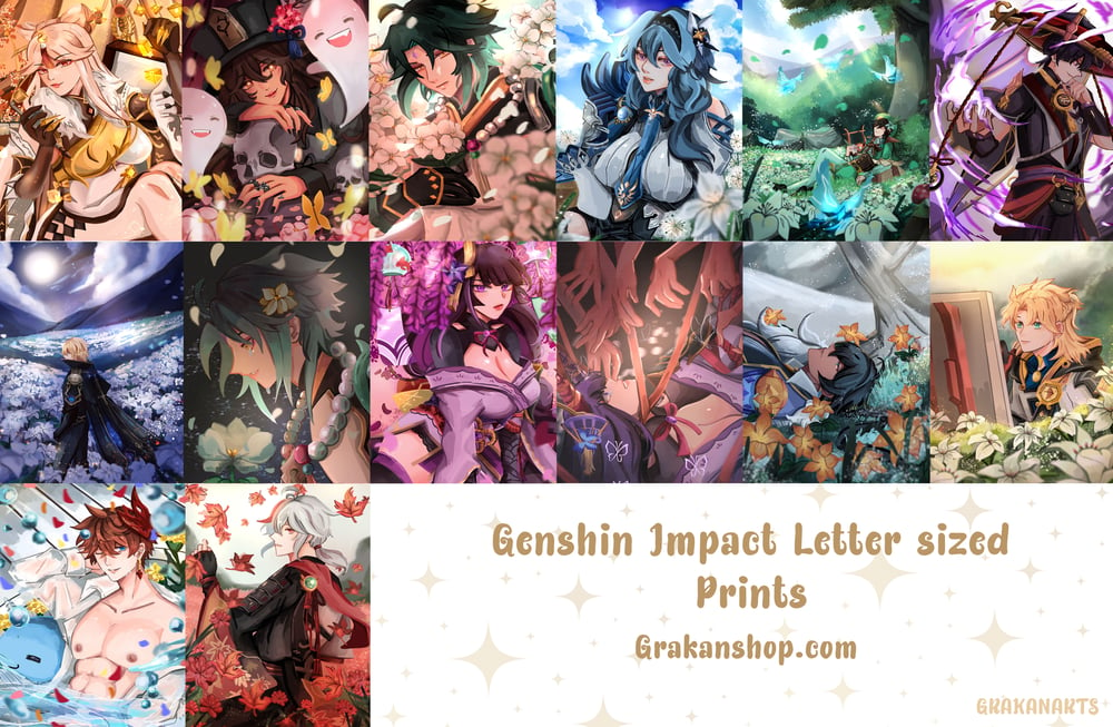 Image of [LIMITED QUANTITY] Genshin Impact Prints