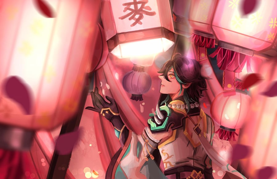 Image of [LIMITED QUANTITY] Xiao's Lanterns print
