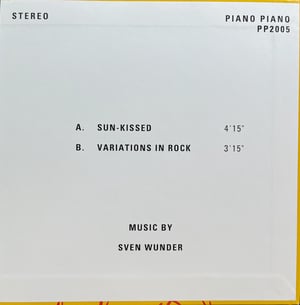 Sven Wunder - Sun-Kissed (Piano Piano – PP2005 - Sweden - 2022)