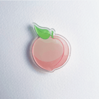 Peachy Acrylic Pin
