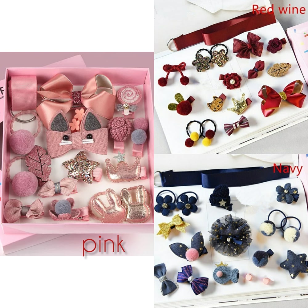 Image of Cute hair accessoires box ( 18pcs ) 