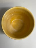 Fiona Bruce Ceramics Yellow and Orange Carved Pot