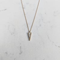 Image 3 of Elva Necklace - Gold - White Diamond