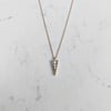 Elva Necklace - Gold - White Diamond