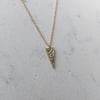 Elva Necklace - Gold - White Diamond