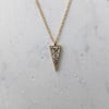 Elva Necklace - Gold - White Diamond