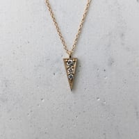 Image 1 of Elva Necklace - Gold - White Diamond