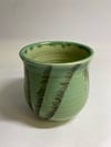 Fiona Bruce Ceramics Sage Green Bamboo Plant Pot 1