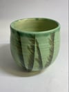 Fiona Bruce Ceramics Sage Green Bamboo Plant Pot 2