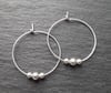 Ajla hoop and bead earrings