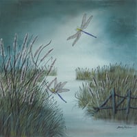 Image 2 of Dragonflies-2 1644 - Limited Edition Print.